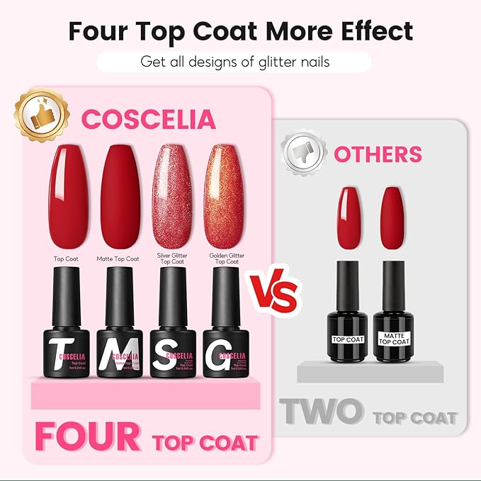 COSCELIA 53ps Gel Nail Polish Kit with U V light and Drill Starter Kit 35 Spring Colors Gel Polish 5pcs Top Base Coat LED Lamp Nail Art All Seasons Gel Manicure Kit Valentines Day Gifts for Women