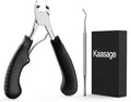 Nail Clippers for Thick & Ingrown Toenails - Sharp Curved Blade & Non-Slip Handle -Toenail Clippers for Men, Women, and Seniors - Professional Heavy-Duty Pedicure Tool Gift