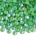 Blinginbox Flatback Rhinestones Round Gems, 1440pcs Luminous Series Glass Stones Neon Gems Non Hotfix Crystal Rhinestones for Nail Charms Crafts Clothes Tumblers,Emerald Luminous,SS6.