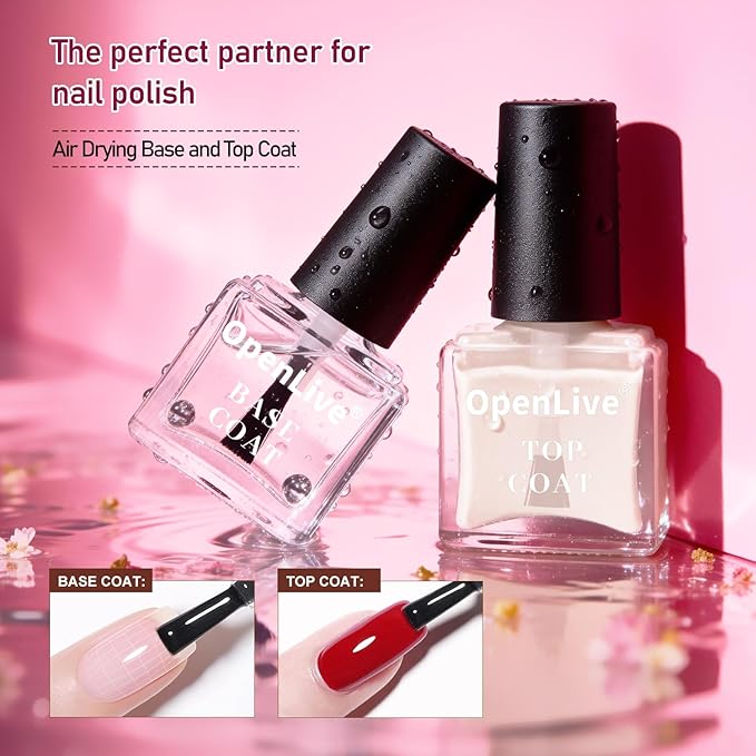 Jelly Nail Polish Set, 10 Color With 2Pcs Base and Top Coat Quick Dry High Gloss Shine Nail Polish Non Gel Translucent Milky White Nude Pink Color Holiday Gift Giving