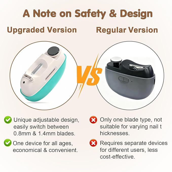 Valentines Day Gifts for Him & Her - Electric Nail Clipper, Adjustable Blade Opening for Thick Nails, Electric Nail Clippers for Seniors & Adults, Baby Electric Nail Trimmer (Upgraded Green)