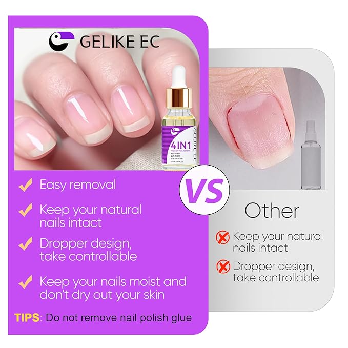 6 in 1 Gel Nail Glue and Gel Nail Polish Remover Kit