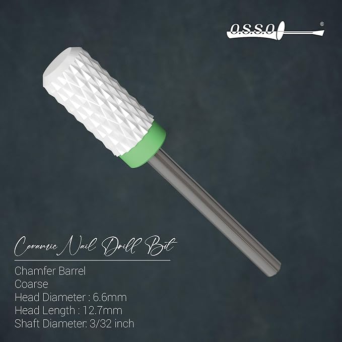 Ceramic Nail Drill Bit Chamfer, Coarse