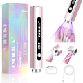 NXJ INFILILA Multi-Functional Handheld UV Light for Gel Nails with Cat Eye Magnet - Portable Flash Cure Nail Lamp for French Manicures, Detail Work, Type-C Cordless for Travel & Home Use(Pink)