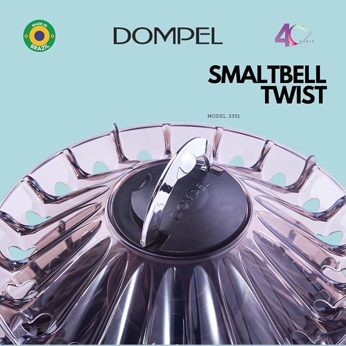 Dompel Rotating Nail Polish Display, 2 Shelves | Holds 40 Bottles | Rotating Table Organizer with Non-Slip Base, Black (Model Twist 3351)