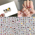 6Pieces 3D Mouse Nail Stickers Cute Kawaii Cartoon Nail Stikers Self-Adhesive Nail Decals for Women Girls Kids Nail Art Stickers