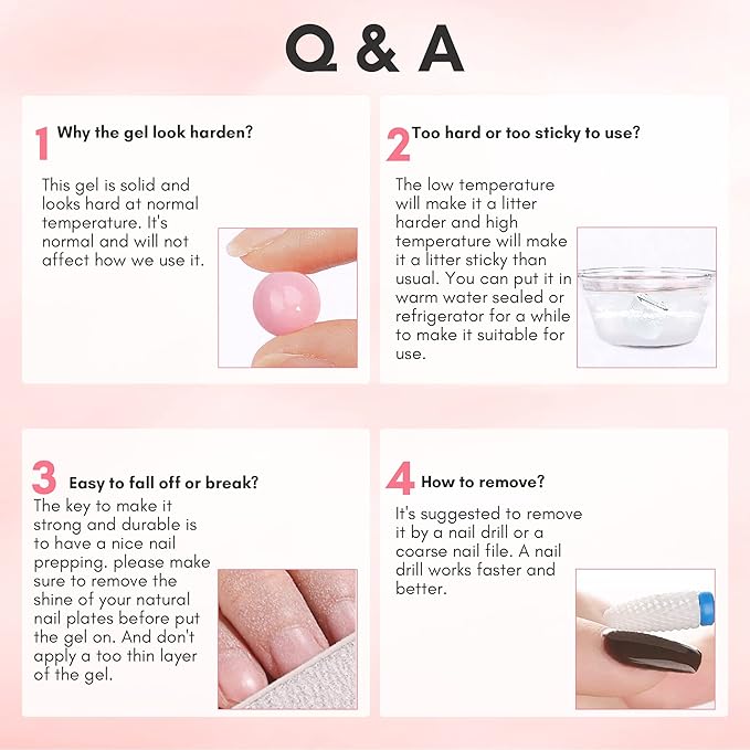 Makartt 3D Gel Nail Art: 15ML Solid Gel Builder, Non-sticky for Extension 3D Sculpting Nail, UV Glue for Acrylic Tips, Rhinestones & Sculpture Hard Gels for Nails UV/LED Lamp Required Dusty Pink