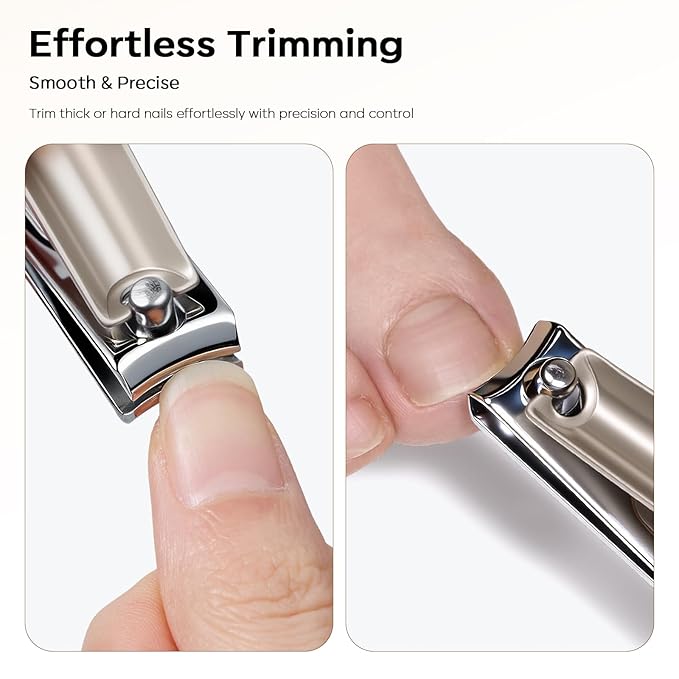 FAMILIFE Manicure Kit for Women, 9 Pcs Compact Carbon Steel Nail Grooming Kit with Case, Classic Brown Travel Manicure Set for Home, On-the-Go Care, Daily Use Manicure Set (Brown)
