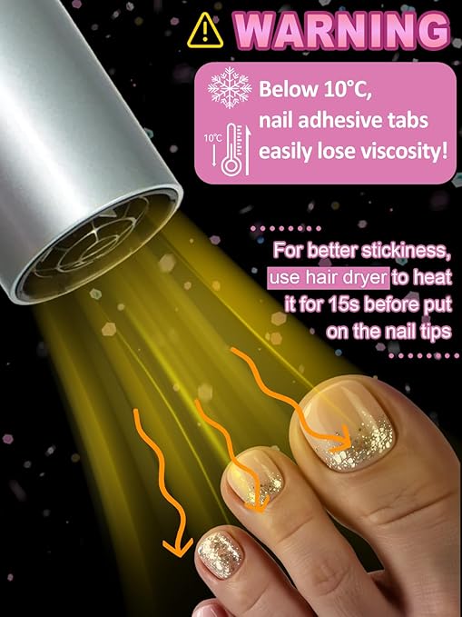 1200PCS Nail Adhesive Tabs for Toenail, EBANKU Breathable Toenail Glue Stickers Ultra-Thin Press on Nail Sticky Tabs in 12 Sizes, 50 Sheets Waterproof Double Sided Transparent Nail Tape for DIY
