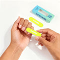 Crystal Nail File 2 in, Mini Glass File Ideal for Wallet, Durable, Gentle on Nails, Perfect for Travel, Home, Office and On the Go, Compact for Quick Touch Ups