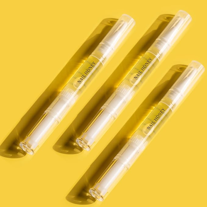 Twinkled T Nail Honey - Organic Nail Strengthening Treatment for Growth, Strength, & Moisture Nail Care Blend, Yellow