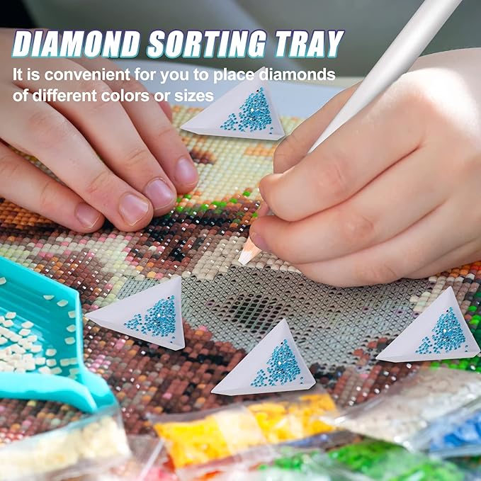 Maitys 22 Pieces Wax Pencil for Rhinestones Wax Picker Pencil Set for Rhinestones Nail Art Gem Dotting Crystal Pick up Tools with Pick up Tweezers Sharpener and Triangular Plate