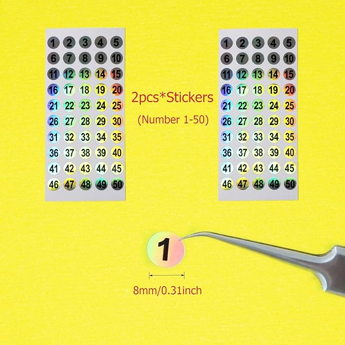 Nail Swatch Sticks with Ring for Nail Color Display Nail Art Supplies Nail Practice Samples (50pcs, transparent)