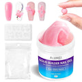 AIJIMEI 3.34oz Nail Builder Gel Kit 100g Solid BuilderGel for Nails Extension Gel with Nail Art Tools No Stick Hand (Pink)