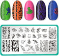 Maniology Hop to It Nail Stamping Plate | Frog-Themed Manicures, Fun Cute and Colorful Froggy Nail Art Designs - Reusable, Rectangular, Stainless Steel Nail Art Template