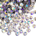 Blinginbox 1440 Pieces SS16/3.8-4mm Flat Back Crystal Rhinestones Round Gems for Nail Art,Moonlight