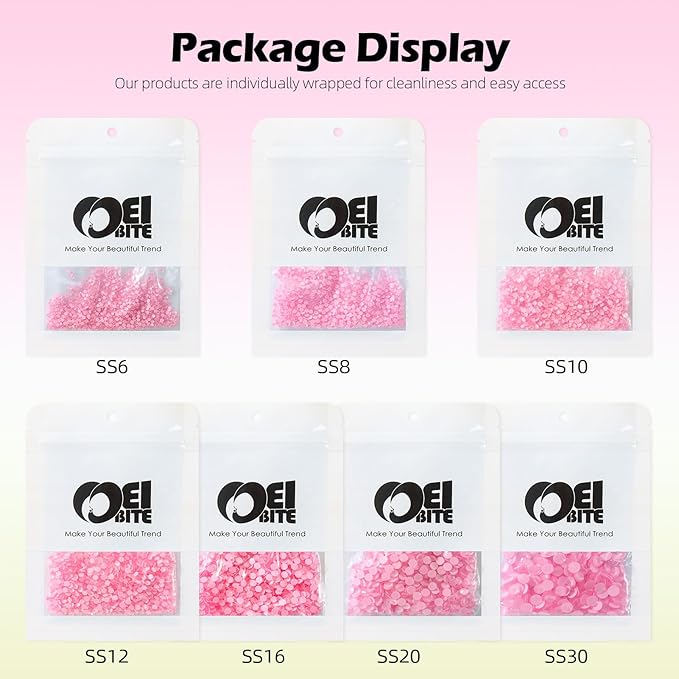 Mocha Rose Flatback Rhinestones, Glass Rhinestones for Nail Art and Craft, Glue Fix, Loose Crystal Gemstones(Mocha Rose, SS16, 1440pcs, 3.8-4.0mm)