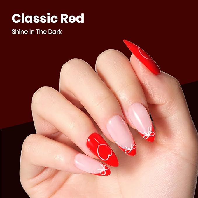 Beetles Red Gel Polish - 15ML/0.51Fl Oz, Red Gel Nail Polish, Same Color Same Bottle STAY SHINING Series, Soak Off UV LED Lamp Spring Nails Art, Long-Lasting Manicure Salon DIY Home Valentines Nails