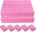 180/240 Grit Nail Buffers (100 Pack), mini Buffer Block Nail File for Acrylic Nails and Natural Nails, Professional Nail Buffer Block Bulk Buffing Blocks for Nail Buff Manicure File Blocks Set Pink