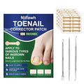 Ingrown Toenail Treatment, 100 Pcs Breathable Ingrown Toenail Strips, Toenail Corrector Patch with 3 Pedicure Tools for At-Home Pedicure and Foot Care (Style 04)