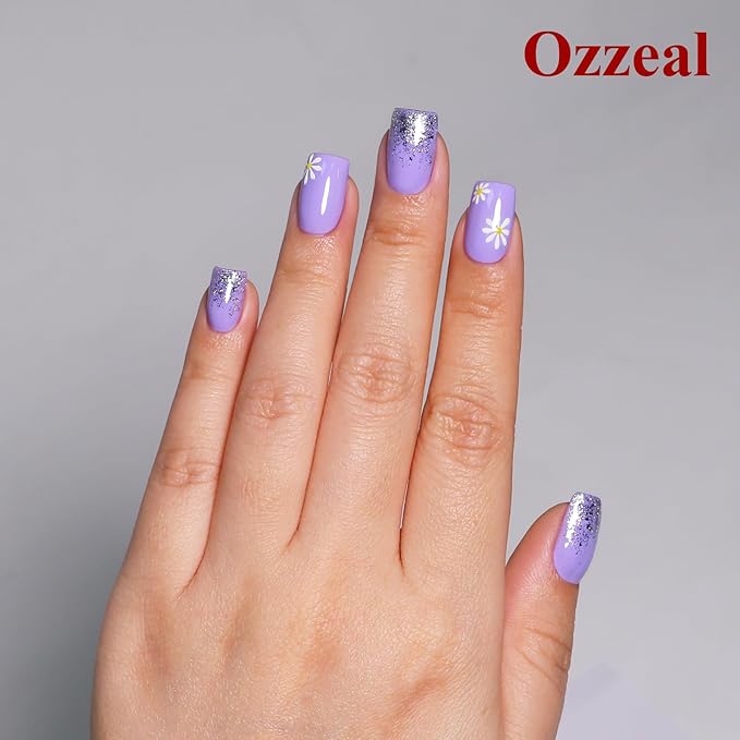 Gel Polish, 0.5 Fl Oz Lilac Purple Gel Nail Polish Spring Summer Soak off LED UV Gel Nail Polish Art Starter Manicure Salon DIY Nail Gel Polish Design