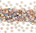 NCB 2880pcs Hotfix Rhinestones Bulk, Clear Rhinestones for Crafts Clothes, Hotfix Crystals DIY Decoration (Topaz AB, SS12 3mm)