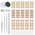 120pcs Ingrown Toenail Removal Kit, Professional Ingrown Toenail Corrector Kit, 3 Types Shaped Strips Toenail Stickers with 5 Pedicure Tools, Effective Removal of Ingrown Toenails