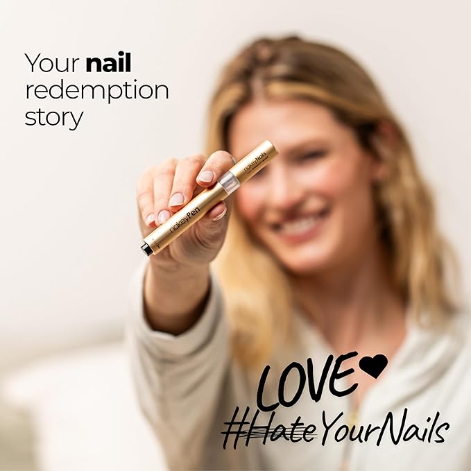 Nail Strengthener & Nail Hardener Serum | Fast-Absorbing Nail Care for Thin, Weak & Peeling Nails | Made with Niacinamide, Keratin, Peptide & Hyaluronic Acid | 45 day supply