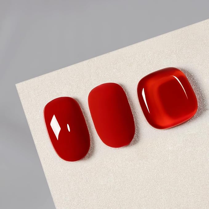 MAYCHAO 15ML Red Gel Nail Polish 1Pc Bright Red Gel Polish Soak Off UV LED Nail Polish Nail Art Starter Manicure Salon DIY at Home, 0.5 OZ