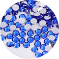 2250 Pcs SS16 4mm Flatback Rhinestones for Nails Art Crafts Glitter Round Gems Crystals DIY Clothes Shoes（Sapphire)
