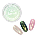 Daily Charme Stardust Chrome Powder (Emerald) 1g - Iridescent Holographic Effect Pigment for Nails - Home DIY/Salon Manicure
