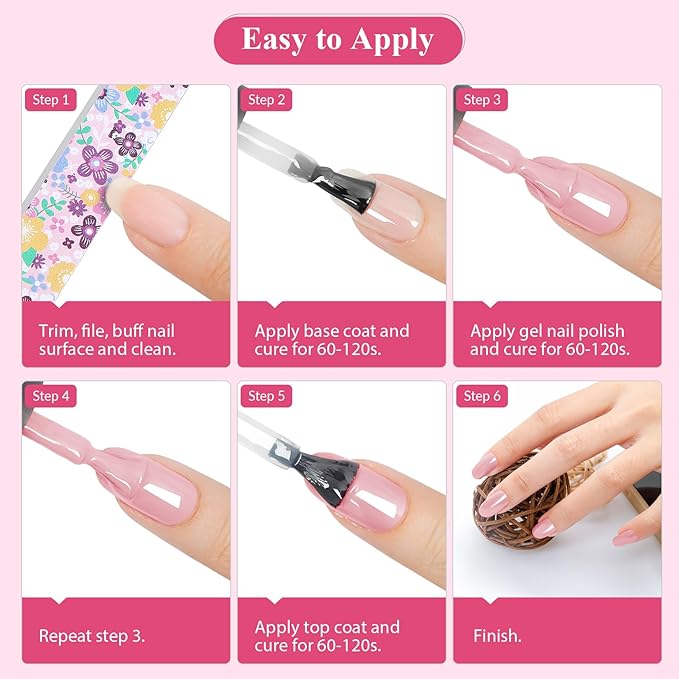 VANREESA 42 Pcs Gel Nail Polish Kit with U V Light 24 Colors Gel Polish Nail Set Glossy & Matte Top Coat Complete Nail Kit with Manicure Tools for All Seasons Gifts for Women Girls