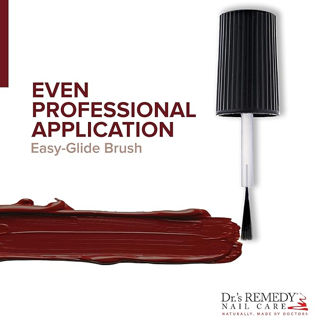 Dr’s Remedy Enriched Nail Polish: Non Toxic, All Natural, and Organic - Doctor Formulated: Strengthens, Restores, Heals, and Protects '24-Free' - BALANCE Brick Red