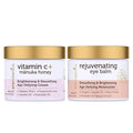 Era Organics Vitamin C Face & Organic Eye Cream – Nourishing Vitamin C Face Cream for Fine Lines, Wrinkles + USDA Organic Eye Balm for Puffiness, Bags – Made in USA, Safe For Sensitive Skin