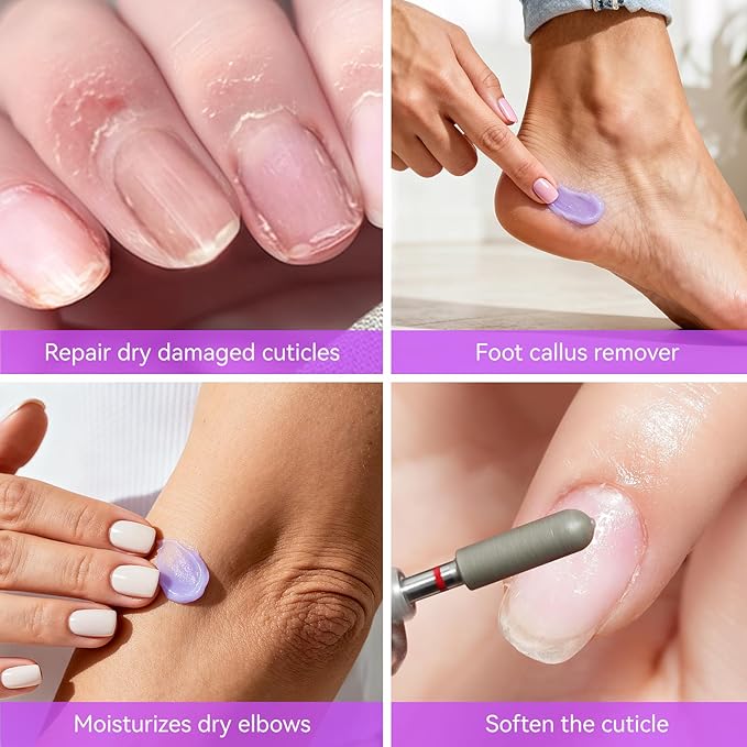 Gelike EC Cuticle Remover Cream Softener - Lavender Infused Professional Strength - Salon Grade Cuticle Treatment for Nail Technicians - Repairs Damaged Nails & Prevents Hangnails