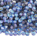 Blinginbox Rhinestones for Crafting,Flatback Rhinestones Glass Gems Stones Round Gemstones Non-Hotfix Crystal for Crafts Nail Decoration,Galaxy Sky Crystal(6.4-6.6mm) SS30/288pcs