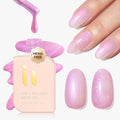 Hema Free Builder Base Gel, For Strengthens Damaged Thin Nails, Soak Off Shimmer Hypoallergenic Gel, Vegan, Streak Free, LED & UV Lamp Needed Nail Art DIY Manicure