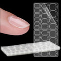 Laza 10 Sheets 300 Pcs Clear Nail Adhesive Tabs 15 Sizes Waterproof Fake Nail Glue Sticker Super Sticky Nail Bond Double Sided Jelly Glue for Press On Nails Stickers Manicure Glues Tabs No Crease