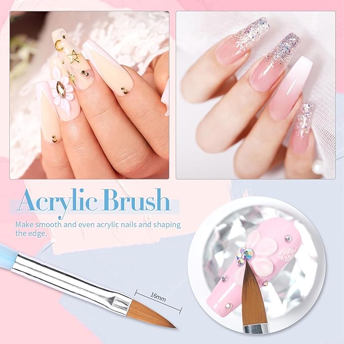 BORN PRETTY Double-Ended Nail Art Brushes,4Pcs Nail Art Tool Set,Nail Art Gel Polish Liner Brushes Design Pen For Nail Drawing And Nail Paint Brushes for Home Salon