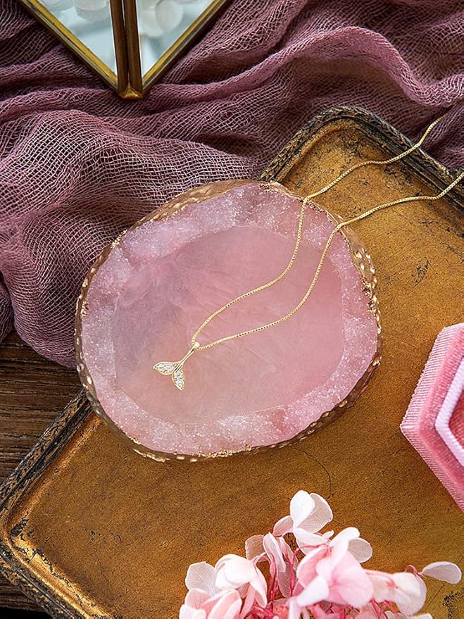 AKOAK 1 Pack Phnom Penh Resin Crystal Agate Palette Nail Art Gel Nail Polish Palette Nail Piece Display Tool,Pink
