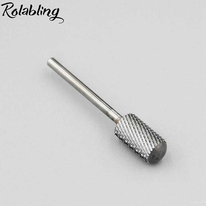 Round Head Alloy Nail Drill Bit Manicure Drilling for Nail Gel Polish Removal Nail Accessories Tool (Coarse)
