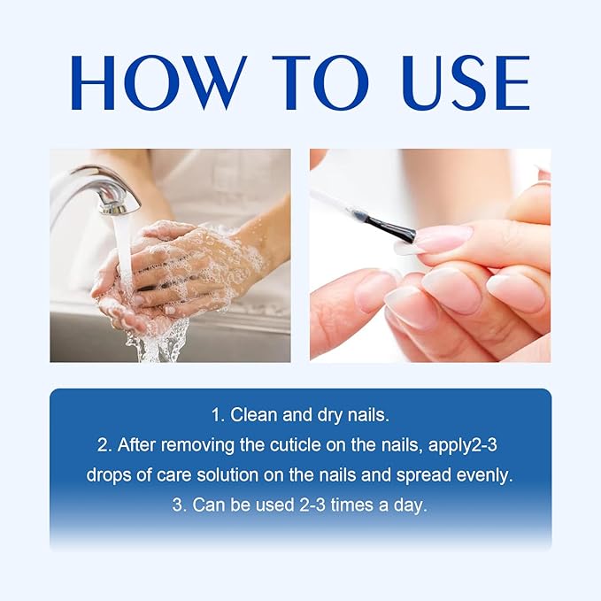 Natural Nail Hardener, Fast Absorbing Hyaluronic acid Nail Care Solution for Cracked Cuticles&Dry Nails, Improve Nail Gloss Moisturizes Conditions and Strengthens Resilient Cuticle Oil-1 Pc