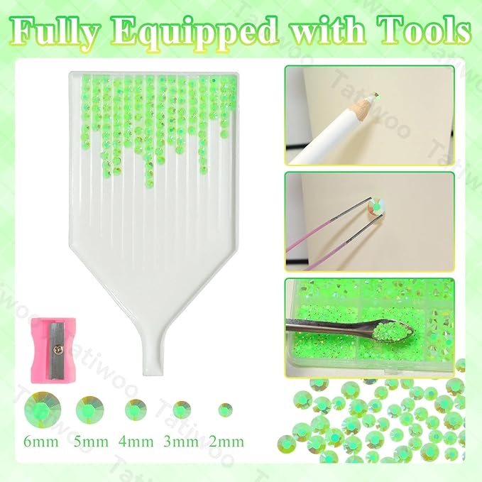 20000Pcs Light Green Flatback Jelly Resin Rhinestones for Bedazzling, Mix Sizes Crystal Rhinestones Gems, Green Gems Bedazzling for Crafting, Flatback Rhinestone for DIY Face Makeup Crafts