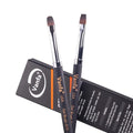 Vanfa Gel Nail Brush set for Builder Gel, Polygel, HardGel, Nail Painting (G10 set, 1 Oval + 1 Square) #79039