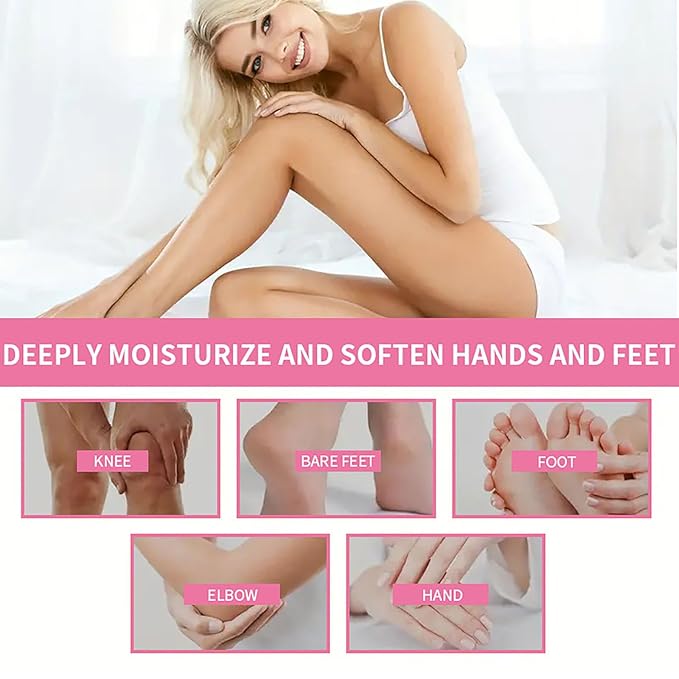 Hydrating and Anti-Cracking Foot Cream, Hand and Foot Stick Peach with Honey Hydrates and Repairs Dry Cracked Feet Moisturizer Balm for Smoothing and Soft Skin for Women and Men 1.41Oz