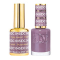 DND DC Gel Polish Set, Purple Collection, UV/LED Gel Polish and Air Dry Nail Lacquer, Matching Chip-Free Polish Duo, 045 Pepperwood, 0.5 Fl Oz