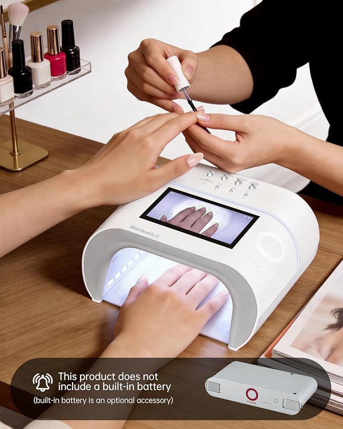 AI Health Nail Lamp-O NAIL AI Precision Scan,Reduce Excess UV Skin Damage-2in1 AI Computer&Nail Dryer with HD Visible Screen,109 LEDs 2X Faster Curing,Nail Curing Lamp for Salon and Home