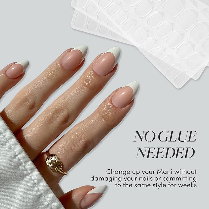 Glamnetic Press 'n Go Instant Nail Adhesive Tabs | Short Term Wear, Easily Removable & Less Damaging, Customized Fit | 90 Tabs