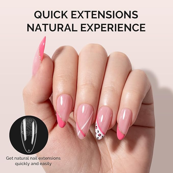 MelodySusie Medium Almond X Nail Tips - 600Pcs 15 Sizes Clear Acrylic, Half Matte Full Cover Press on Nails for DIY Extension & Salon Use, Pre-Shaped for Long-Lasting Manicure, Fall Winter Nails