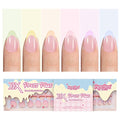 Beetles French Tips Press On Nails, Pastel Spring Nails Short Almond 6 Colors 192 Pcs, Spring Fake Nail Tips, Pink Blue Green Soft Gel Nails False Nails Art DIY For Women